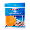 Маленькое фото товара - Салфетка Haus Frau из микрофибры для стекол 30*30см. Вариант №1