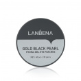 Маленькое фото товара - Гидрогелевые патчи для кожи вокруг глаз Lanbena Gold Black Pearl с золотом и чёрным жемчугом 60шт. Вариант №2