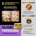 Маленькое фото товара - Стойкая крем - краска для волос Delicare Professional Color Trend 9.08 Жемчужный Блонд. Вариант №9