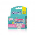 Маленькое фото товара - Женские кассеты для бритья Carelax Silk Touch Sensitive 3 лезвия 3шт. Вариант №2