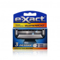 Маленькое фото товара - Кассеты для станка E-Xact с увлажняющей полоской 3 лезвия 2шт. Вариант №1