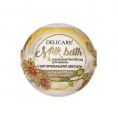 Маленькое фото товара - Молочная бомбочка для ванны Delicare Milk Bath с натуральными цветами календулы и маслом миндаля 130г. Вариант №1