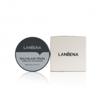 Фото товара - Гидрогелевые патчи для кожи вокруг глаз Lanbena Gold Black Pearl с золотом и чёрным жемчугом 60шт