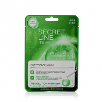 Фото товара - Маска для лица WEIS Secret Line с огурцом и олигопептидами 23г