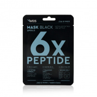 Фото товара - Маска для лица WEIS Black mask" 6X" с пептидами и гиалуроновой кислотой 25г