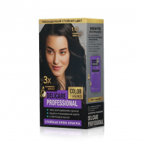 Фото товара - Стойкая крем - краска для волос Delicare Professional Color Trend 1.0 Глубокий черный