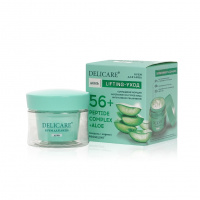 Фото товара - Дневной крем для лица Delicare Peptide Complex + Aloe с алоэ вера и пептидами 56+ 50мл