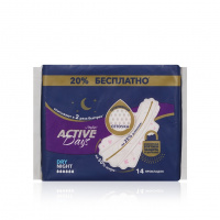 Фото товара - Женские прокладки Day Spa Active Days Dry Night 14шт