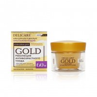 Фото товара - Омолаживающий крем для шеи и декольте Delicare Gold 60+ 50мл
