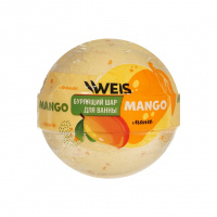 Фото товара - WEIS Бурлящий шар для ванны mango 160 г