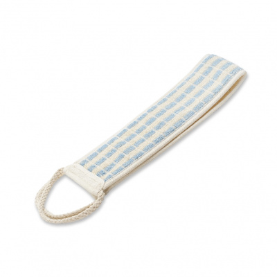 Большое фото товара - Мочалка лента Aqua Joy Wellness line для душа и ванны 57*10cм лен,полиэст.поролон 1 шт, 3036150. Вариант №4