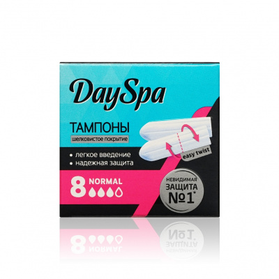 Большое фото товара - Гигиенические тампоны Day Spa Normal 8шт, 3050413. Вариант №1