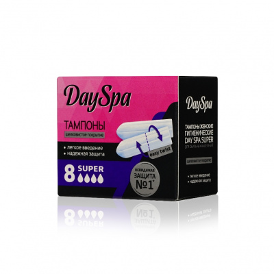 Большое фото товара - Тампоны Day Spa super 8шт, 3050414. Вариант №3