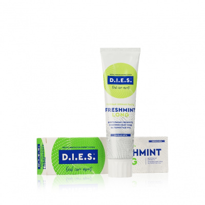 Большое фото товара - Комплексная зубная паста D.I.E.S." Freshmint Long" 100мл, 3085243. Вариант №1
