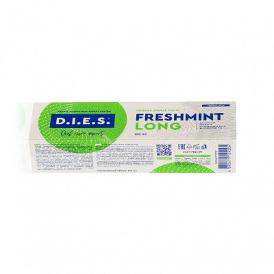 Большое фото товара - Комплексная зубная паста D.I.E.S." Freshmint Long" 100мл, 3085243. Вариант №4