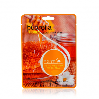 Большое фото товара - Маска для лица Puorella" Honey" увлажняющая 21г, 3110540. Вариант №1