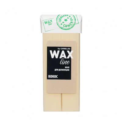 Большое фото товара - Воск для депиляции Carelax Wax line в картридже" Кокос" 100мл, 3117425. Вариант №1