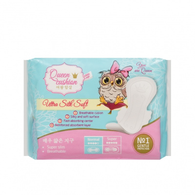 Большое фото товара - Женские прокладки Day Spa Queen Cusion Ultra Silk Soft Normal 10шт, 3122334. Вариант №3