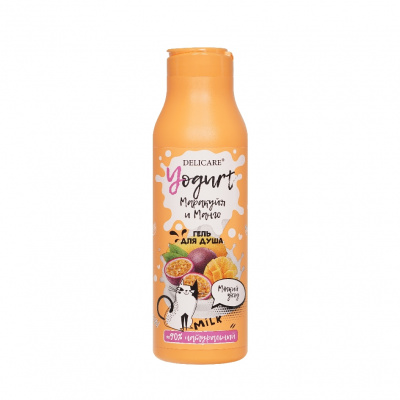 Большое фото товара - Крем - гель для душа Delicare Yougurt" Маракуйя и Манго" 400мл, 3124841. Вариант №1