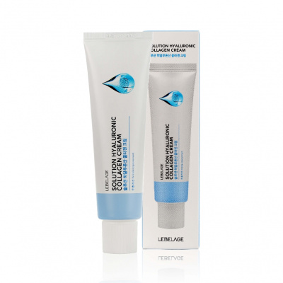 Большое фото товара - Омолаживающий крем для лица Lebelage" Solution Hyaluronic Collagen Cream" с коллагеном и гиалуроном 50мл, 3125011. Вариант №1