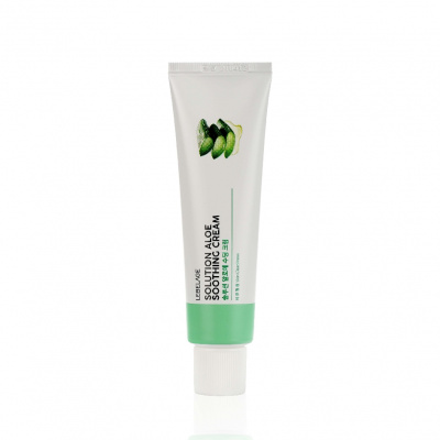 Большое фото товара - Увлажняющий и успокаивающий крем для лица Lebelage" Solution Aloe Soothing cream" с экстрактом алоэ вера 50мл, 3125014. Вариант №2