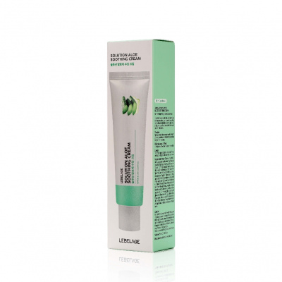 Большое фото товара - Увлажняющий и успокаивающий крем для лица Lebelage" Solution Aloe Soothing cream" с экстрактом алоэ вера 50мл, 3125014. Вариант №3