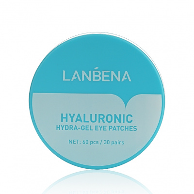 Большое фото товара - Гидрогелевые патчи для области вокруг глаз Lanbena Hyaluronic Hydra-Gel Eye Patches с гиалуроном 60шт, 3125053. Вариант №2