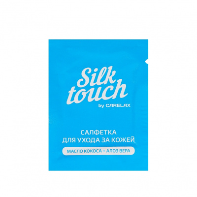 Большое фото товара - Восковые полоски для ног и рук Carelax Silk Touch с кокосовым маслом + алоэ вера 12шт, 3127045. Вариант №4