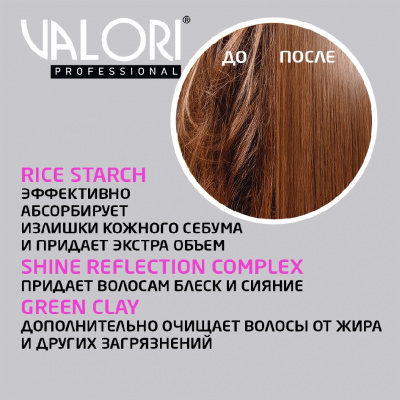 Большое фото товара - Сухой шампунь для волос Valori Professional" Strength & Brilliance" 300мл, 3129958. Вариант №7
