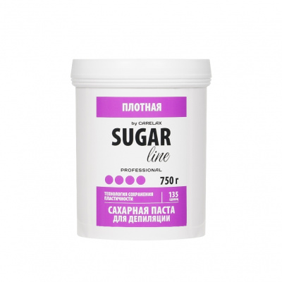 Большое фото товара - Плотная сахарная паста для депиляции Carelax Sugar Line 750г, 3130242. Вариант №1