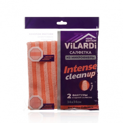 Большое фото товара - Салфетка из микрофибры Vilardi" Intense Clean Up" 34*34см, 3130620. Вариант №1