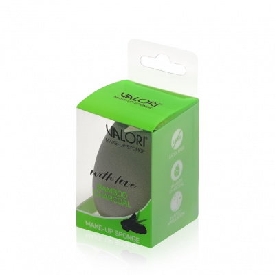 Большое фото товара - Косметический спонж для макияжа Valori Make Up Sponge Bamboo Charcoal с бамбуковым углем, 3131642. Вариант №2