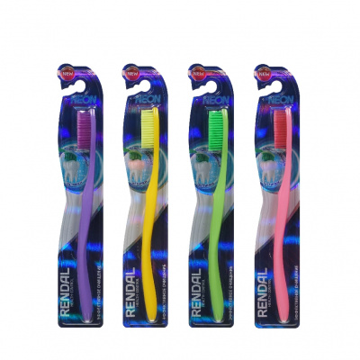 Большое фото товара - Зубная щетка Rendal Neon , средняя, 3132832. Вариант №2