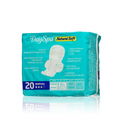 Большое фото товара - Женские прокладки Day Spa Natural Soft Normal 20шт, 3134523. Вариант №3