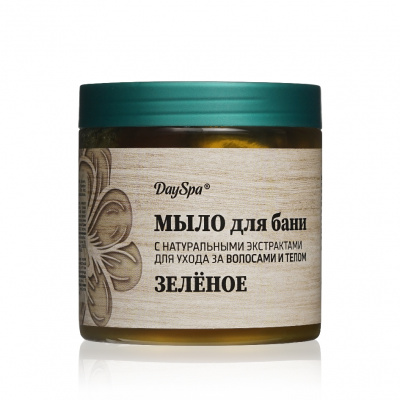 Большое фото товара - Мыло для бани Day Spa" Зеленое" 500мл, 3135101. Вариант №1