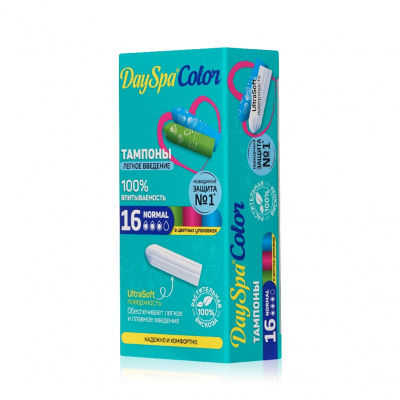 Большое фото товара - Day Spa тампоны Color Normal 16ШТ, 3139129. Вариант №3