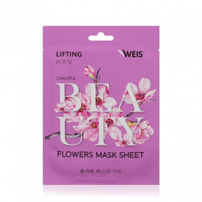 Большое фото товара - WEIS Flower для лица маска с лифтинг эффектом с экстрактом сакуры 23 г., 3139174. Вариант №1