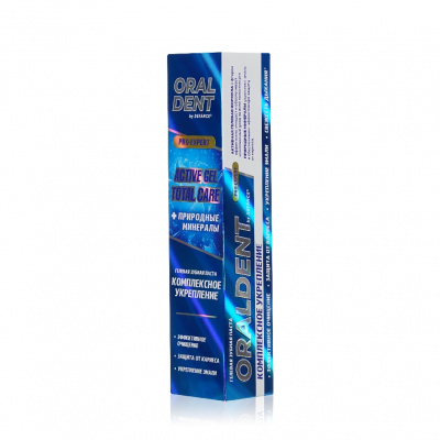 Большое фото товара - Гелевая зубная паста Defance Oraldent" Active Gel Total Care" 120г, 3139832. Вариант №2
