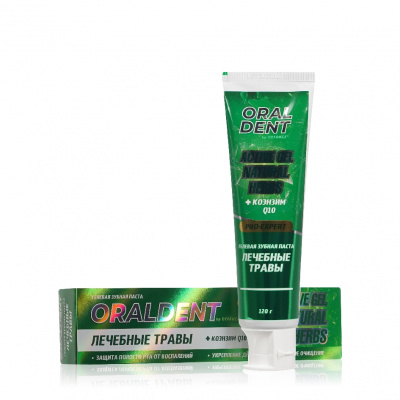 Большое фото товара - Гелевая зубная паста Defance Oraldent" Active Gel Natural Herbs" 120г, 3139908. Вариант №1