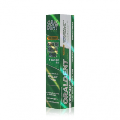 Большое фото товара - Гелевая зубная паста Defance Oraldent" Active Gel Natural Herbs" 120г, 3139908. Вариант №2