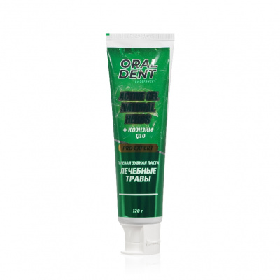 Большое фото товара - Гелевая зубная паста Defance Oraldent" Active Gel Natural Herbs" 120г, 3139908. Вариант №4