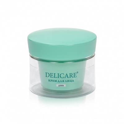 Большое фото товара - Дневной крем для лица Delicare Collagen Complex + Aloe с алоэ вера и коллагеном 65+ 50мл, 3140652. Вариант №2