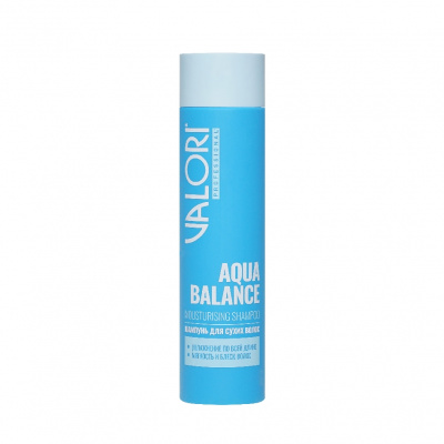 Большое фото товара - Шампунь для сухих волос Valori Professional Aqua Balance 250мл, 3140673. Вариант №1
