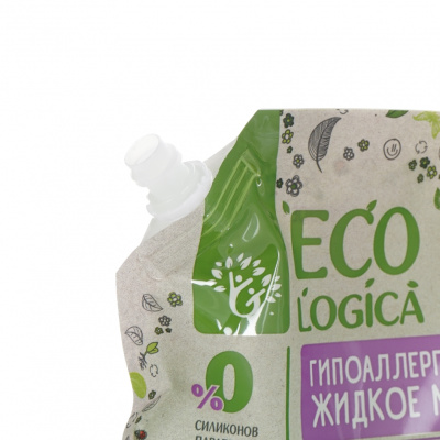 Большое фото товара - Гипоаллергенное жидкое мыло Ecologica с маслом авокадо и экстрактом лемонграсса дой-пак 900мл, 3141804. Вариант №3