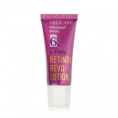Большое фото товара - Крем - филлер для век Delicare Retinol Revolution 65+ 20мл, 3142385. Вариант №4