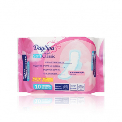 Большое фото товара - Женские прокладки Day Spa Simple Classic Soft Normal 10 шт, 3143366. Вариант №4