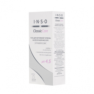 Большое фото товара - INSO для инт гигиены гель Classic Care 250МЛ, 3143771. Вариант №3