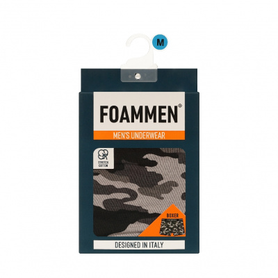 Большое фото товара - Foammen муж.трусы боксеры хаки серый M 1ШТ, 3145695. Вариант №1
