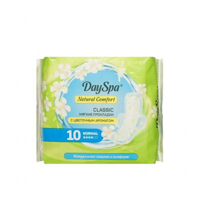 Большое фото товара - Женские прокладки Day Spa Natural Comfort Classic Normal 10шт, 3145774. Вариант №1