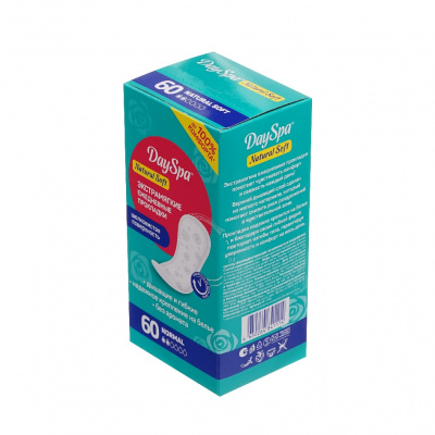Большое фото товара - Day Spa Natural Soft прокладки ежедневные normal 60ШТ, 3146155. Вариант №2